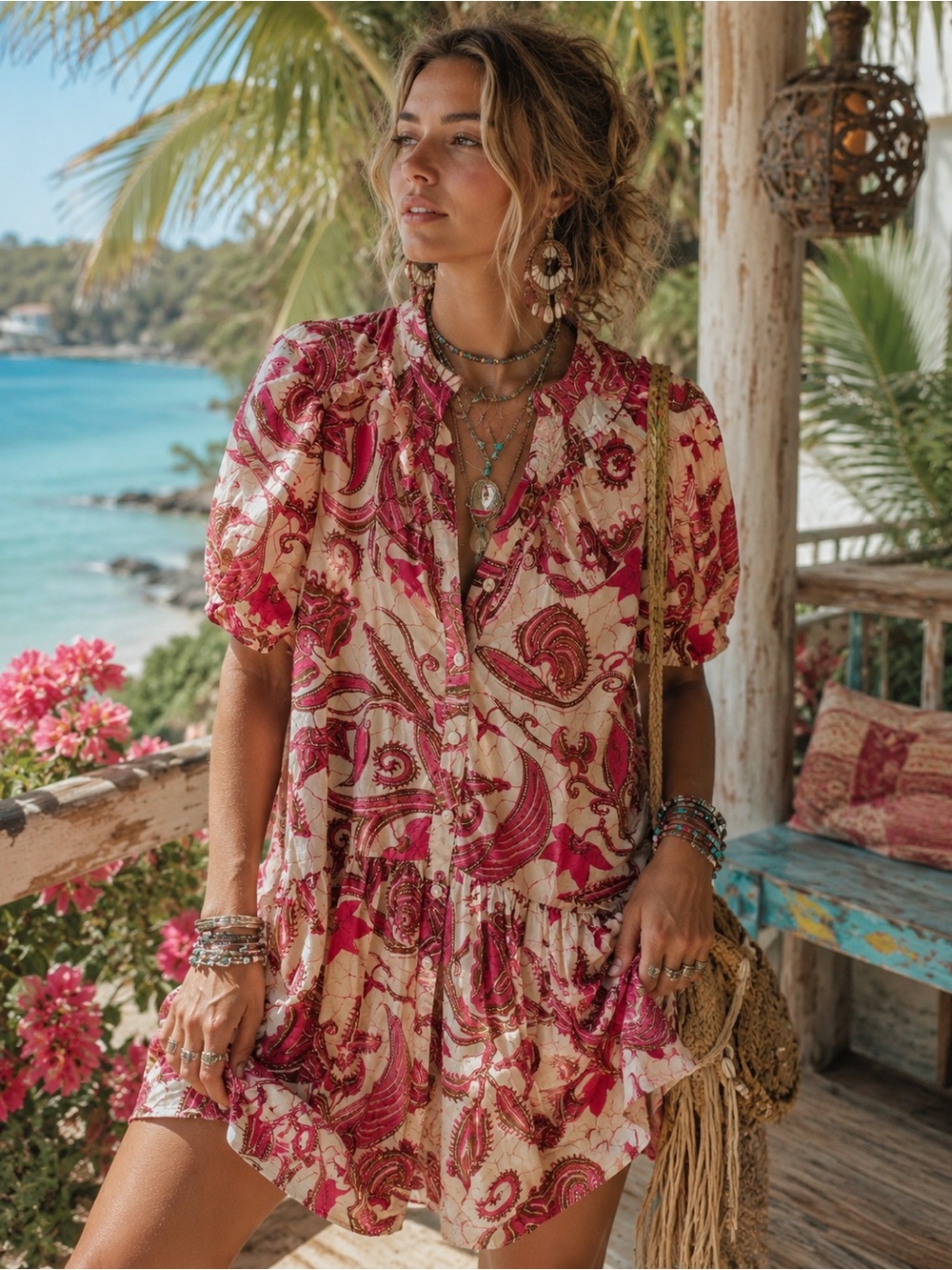 Revolve Caroline Constas tropical dress